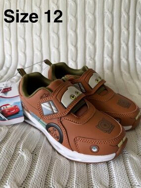 Disney Pixar Cars Tow Mater Sneakers 12 Toddler Boys Shoes Kachow 95 Race Ready